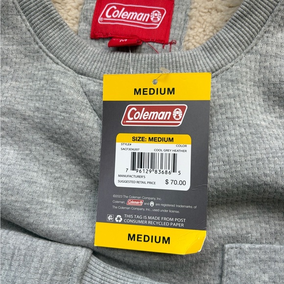 Coleman Light Gray Crewneck Sweater - Picture 7 of 7
